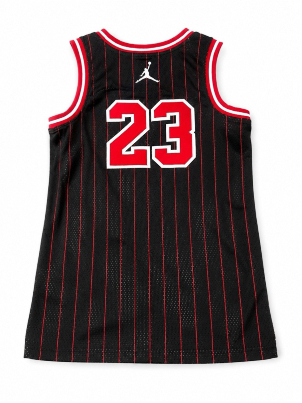 Jordan 23 Youth Large Black Pinstripe Basketball Jersey Jumpman Size 12-13 - Picture 2 of 3